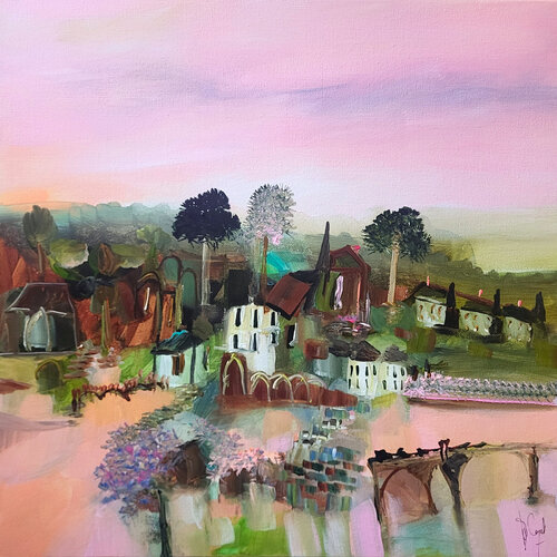 Le bocage de Noirlac van Muriel Cayet, Schilderij te koop op Singulart