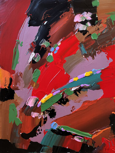 Jusqu'à cet endroit van Muriel Cayet, Schilderij te koop op Singulart