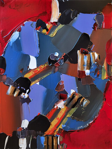 Une carte d'importance van Muriel Cayet, Schilderij te koop op Singulart