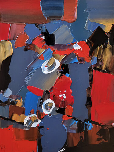 Une vive lueur de lune par Muriel Cayet, Peinture en vente sur Singulart