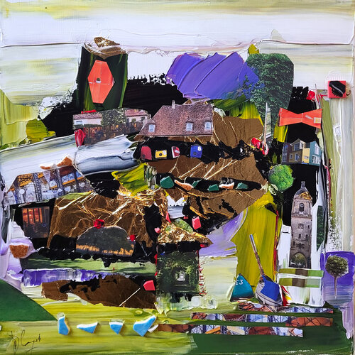 Toujours au bon endroit von Muriel Cayet, Malerei kaufen auf Singulart