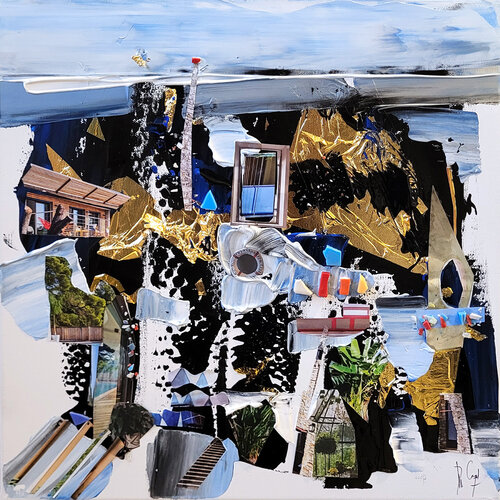 Rêveur du vide by Muriel Cayet, Painting for Sale on Singulart
