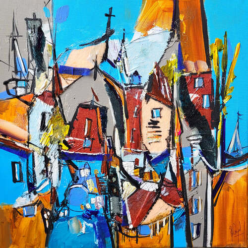 Paysage de reconnaissance di Muriel Cayet, Pittura in vendita su Singulart