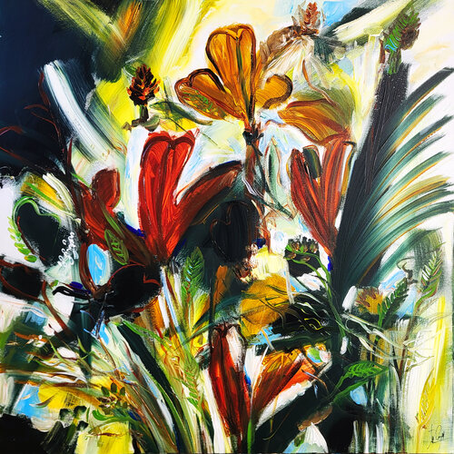 Une manière de voir d'un regard vert von Muriel Cayet, Malerei kaufen auf Singulart