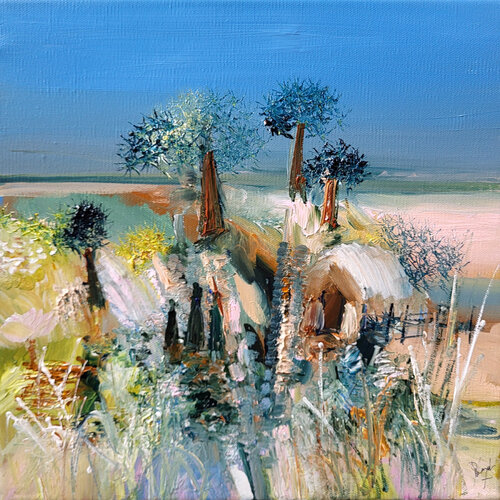 Femmes en plein soleil de Muriel Cayet, Pintura a la venta en Singulart