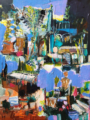 Un jardin du monde van Muriel Cayet, Schilderij te koop op Singulart
