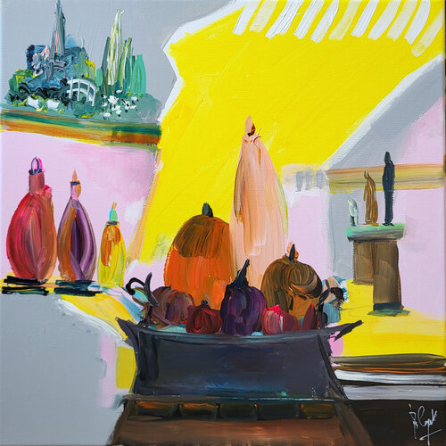 Compotier d'exposition van Muriel Cayet, Schilderij te koop op Singulart