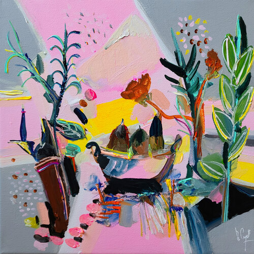 Compotier au Mont-Fuji van Muriel Cayet, Schilderij te koop op Singulart