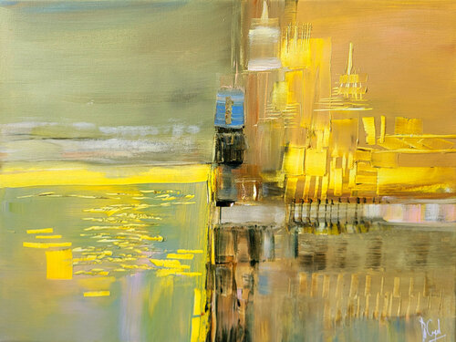 Etre d'ondes di Muriel Cayet, Pittura in vendita su Singulart