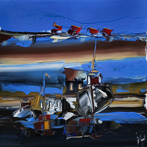 Quai d'escale de Muriel Cayet, Pintura a la venta en Singulart