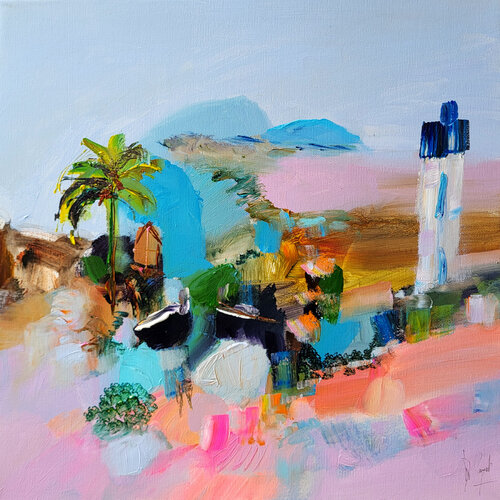 Havre heureux di Muriel Cayet, Pittura in vendita su Singulart