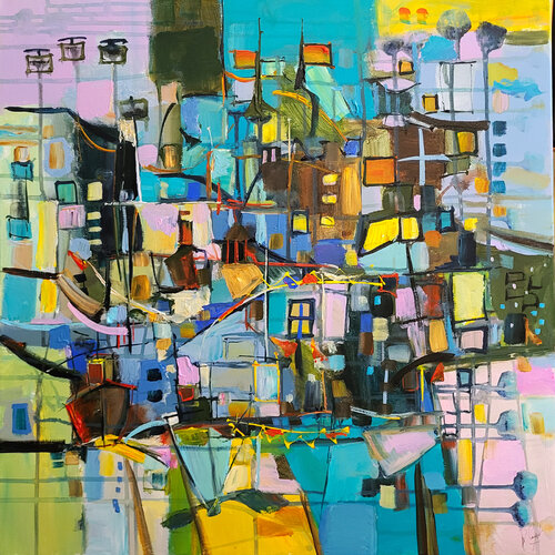 Intégral paysage von Muriel Cayet, Malerei kaufen auf Singulart