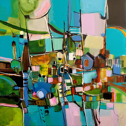 Un azur infini von Muriel Cayet, Malerei kaufen auf Singulart