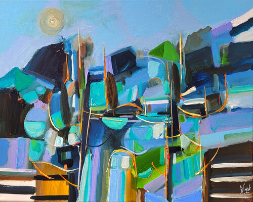 Prolonger le vagabondage van Muriel Cayet, Schilderij te koop op Singulart