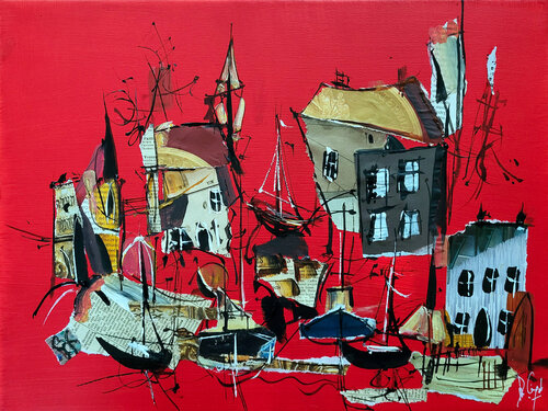 Une fréquence neuve di Muriel Cayet, Pittura in vendita su Singulart