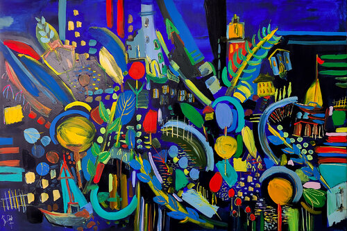 Paysage composite von Muriel Cayet, Malerei kaufen auf Singulart