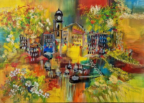 Campanile van Muriel Cayet, Schilderij te koop op Singulart