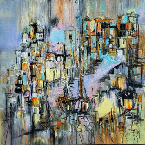 Un paysage choisi di Muriel Cayet, Pittura in vendita su Singulart