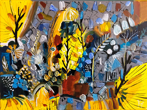 Une parure de sentiments van Muriel Cayet, Schilderij te koop op Singulart