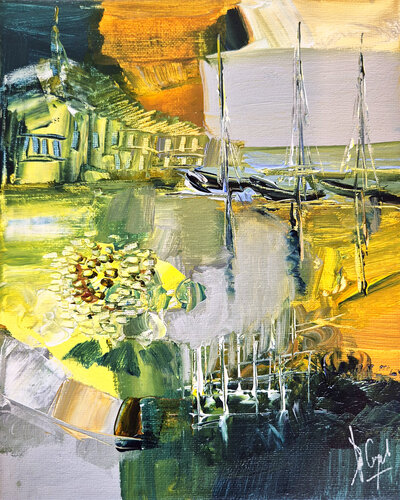 La cale / En exclusivité sur Singulart van Muriel Cayet, Schilderij te koop op Singulart