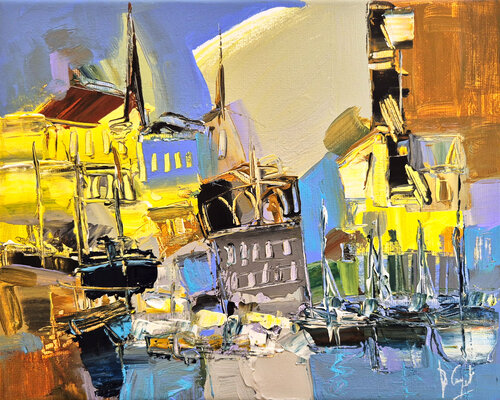 Le jour commence ici  / En exclusivité sur Singulart van Muriel Cayet, Schilderij te koop op Singulart
