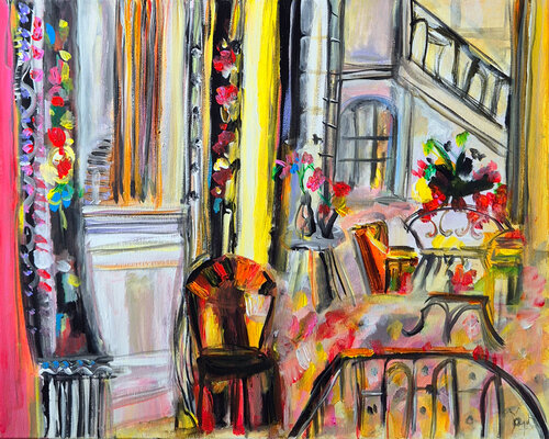 Regards en miroir di Muriel Cayet, Pittura in vendita su Singulart