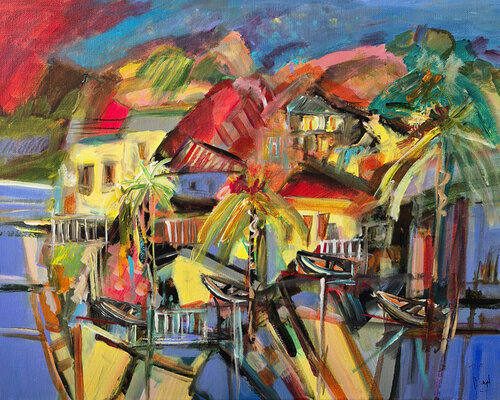 De l'autre côté de la terre von Muriel Cayet, Malerei kaufen auf Singulart