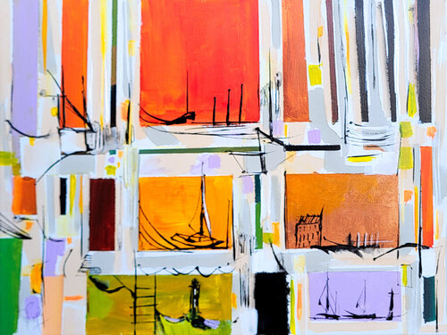 S'échapper des espaces fragiles von Muriel Cayet, Malerei kaufen auf Singulart