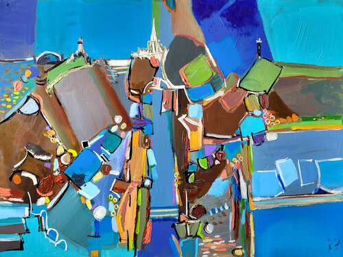 Paysage-accotoir van Muriel Cayet, Schilderij te koop op Singulart