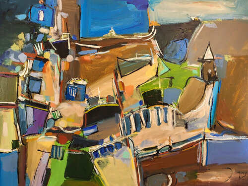 Pays d'adoption van Muriel Cayet, Schilderij te koop op Singulart