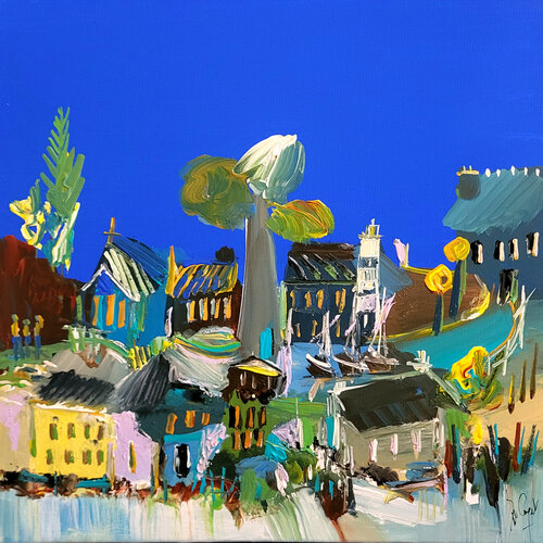 Une vérité du jour et de la nuit di Muriel Cayet, Pittura in vendita su Singulart