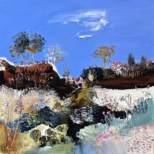 Le refuge vivant de l'imaginaire di Muriel Cayet, Pittura in vendita su Singulart