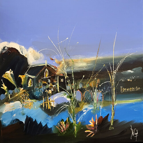 Une mystérieuse lumière rasante van Muriel Cayet, Schilderij te koop op Singulart