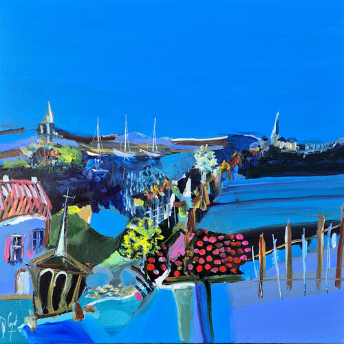 S'immerger dans le panorama by Muriel Cayet, 회화 for Sale on Singulart