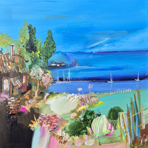 L'histoire d'un horizon par Muriel Cayet, Peinture en vente sur Singulart