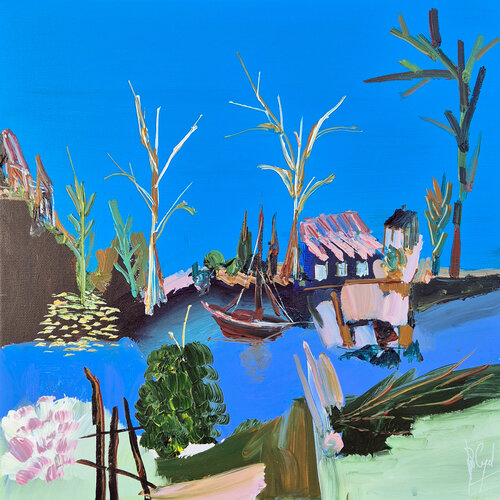 Repaire d'artiste de Muriel Cayet, Pintura a la venta en Singulart