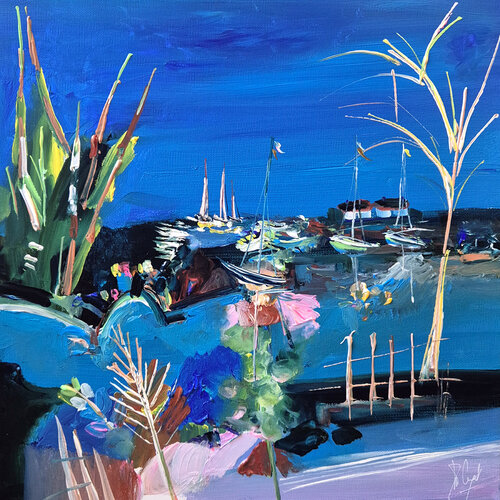 Les préparatifs du voyage van Muriel Cayet, Schilderij te koop op Singulart