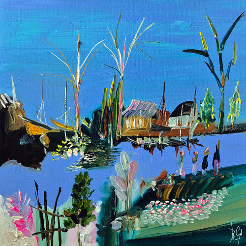 Fixer nos ancrages de Muriel Cayet, Pintura a la venta en Singulart