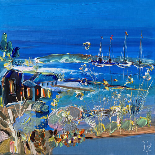 Au milieu du monde mobile van Muriel Cayet, Schilderij te koop op Singulart