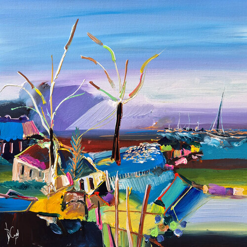 La douceur d'un couloir de lumière von Muriel Cayet, Malerei kaufen auf Singulart