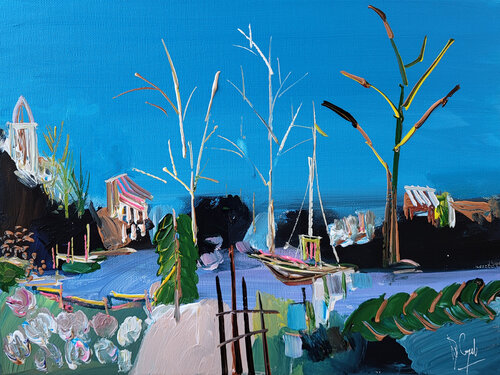 Rejoindre le jardin baroque de Muriel Cayet, Pintura a la venta en Singulart