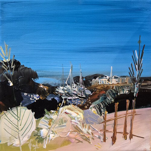 Haïku  IV- 20 x 20 cm en exclusivité sur Singulart - Février 2026 van Muriel Cayet, Schilderij te koop op Singulart