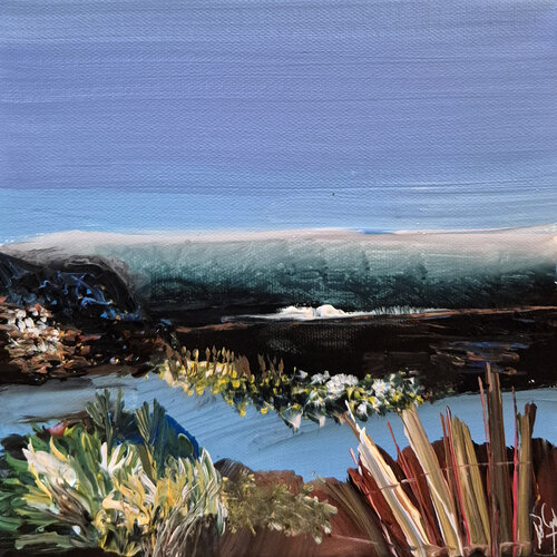Haïku  VIII - 20 x 20 cm en exclusivité sur Singulart - Février 2026 di Muriel Cayet, Pittura in vendita su Singulart