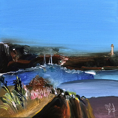 Haïku  X- 20 x 20 cm en exclusivité sur Singulart - Février 2026 di Muriel Cayet, Pittura in vendita su Singulart