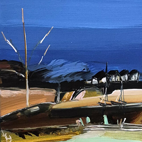 Haïku XV - 20 x 20 cm von Muriel Cayet, Malerei kaufen auf Singulart
