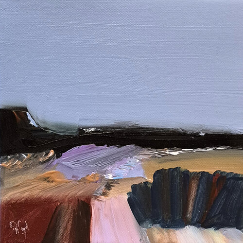 Haïku XVIII- 20 x 20 cm von Muriel Cayet, Malerei kaufen auf Singulart