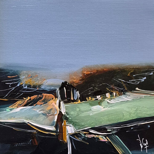 Haïku  XXI - 20 x 20 cm en exclusivité sur Singulart - Février 2026 di Muriel Cayet, Pittura in vendita su Singulart