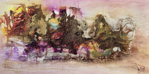 A train in Arizona de Muriel Cayet, Pintura a la venta en Singulart