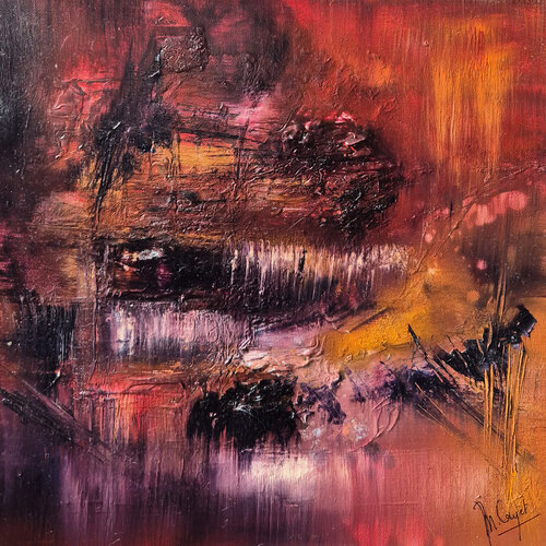 Le torrent de nuit par Muriel Cayet, Peinture en vente sur Singulart
