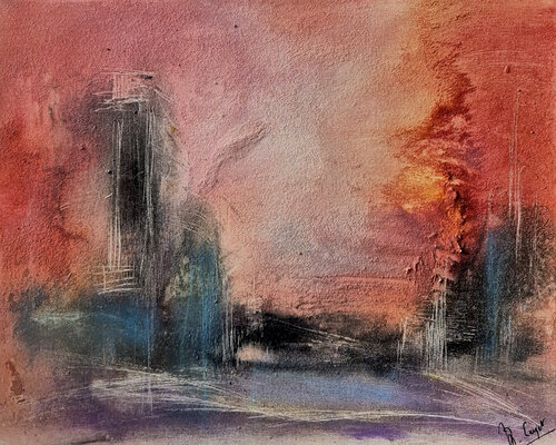 La nouvelle cathédrale di Muriel Cayet, Pittura in vendita su Singulart